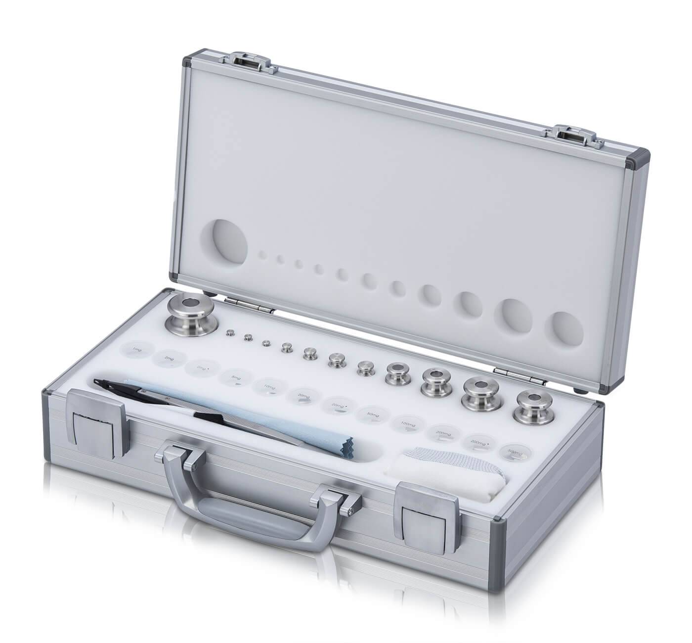 BOSCHE Wägetechnik M1 1 mg - 500 g Gewichtssatz im Aluminium-Koffer-0