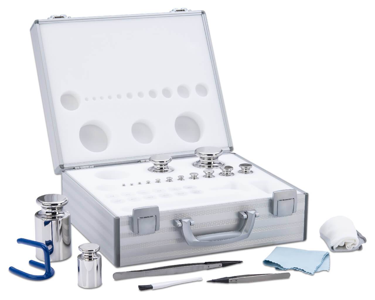 BOSCHE Wägetechnik M1 1 g - 500 g Gewichtssatz im Aluminium-Koffer-0