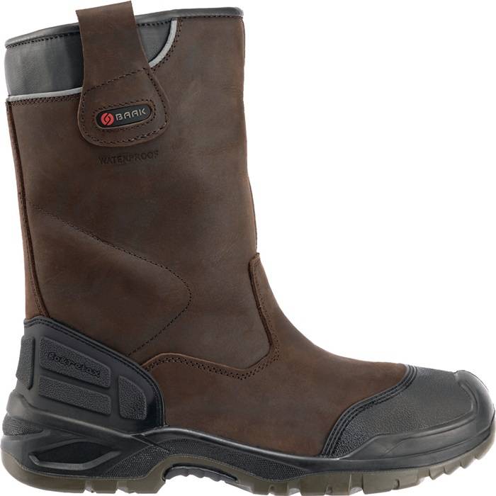 Sicherheitsschlupfstiefel Hercules Gr.42 W.11 braun S3 SRC WR ESD Leder BAAK-0