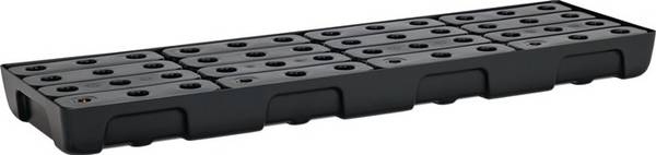 Auffangwanne 28l L1295xB395xH95mm PE m.PE-Rost u.Leckanzeiger CEMO