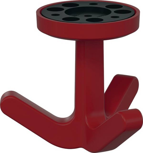 Dreifachhaken Ser.477 matt,elastisch 33 rubinrot H.69mm D.51mm HEWI
