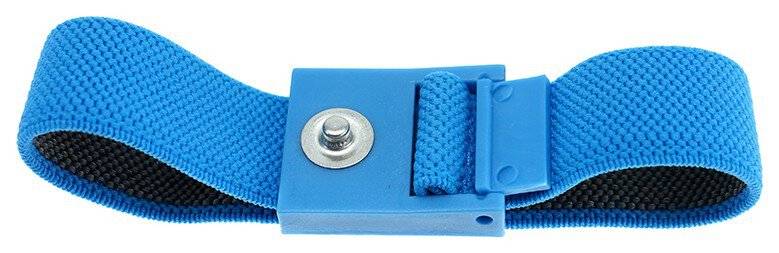ESD-Armband, 3 mm Druckknopf, hellblau, 220 mm-0