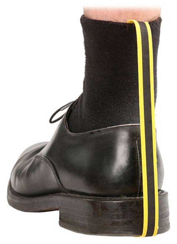 ESD-Einwegfersenband für flache Schuhe, selbstklebend, 60 cm, 100 Stück