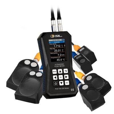 PCE Instruments Ultraschall-Durchflussmessgerät PCE-TDS 200 SML mit Sensoren für Rohrgrösse 20-108/50-700/315-6000 mm