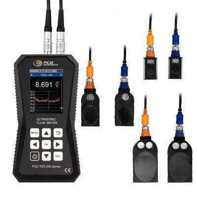 PCE Instruments Ultraschall-Durchflussmessgerät PCE-TDS 200 SML mit Sensoren für Rohrgrösse 20-108/50-700/315-6000 mm-1