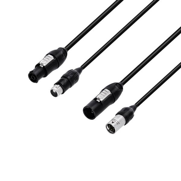 8101 PSDP5 0300 N IP65 - Hybridkabel Netz- & DMX Neutrik powerCON TRUE1-TOP® & 5-Pol XLR IP65 | 3 m
