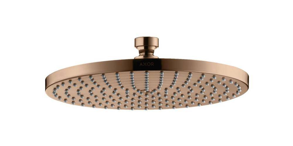 Tellerkopfbrause 240 1jet AXOR STARCK DN 15 polished red gold