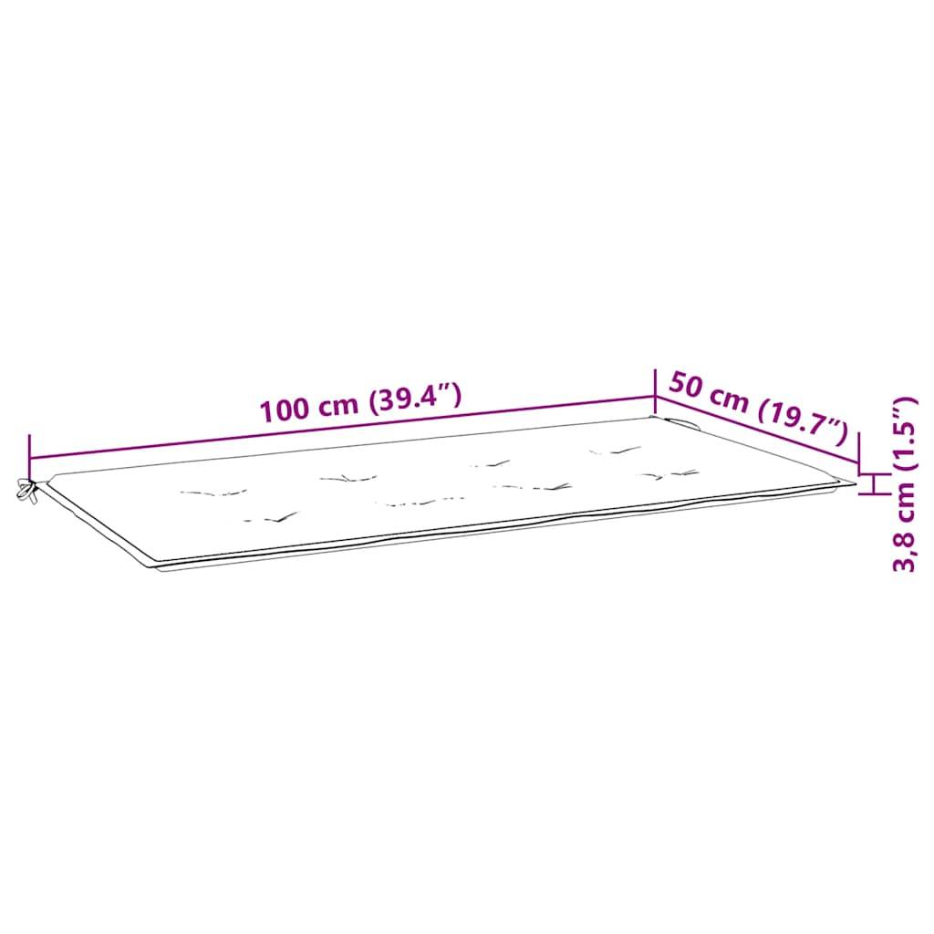 vidaXL Gartenbank-Auflage Taupe 100x50x4 cm Oxford-Gewebe-3