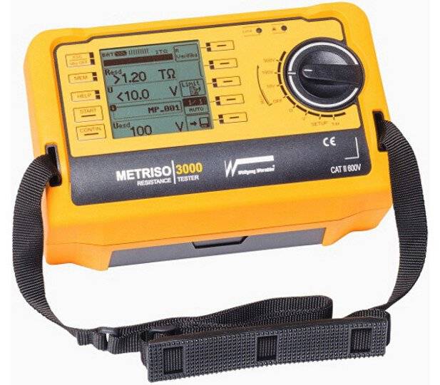 ESD Hochohmmeter Metriso 3000, mit Messleitungen, digital-0
