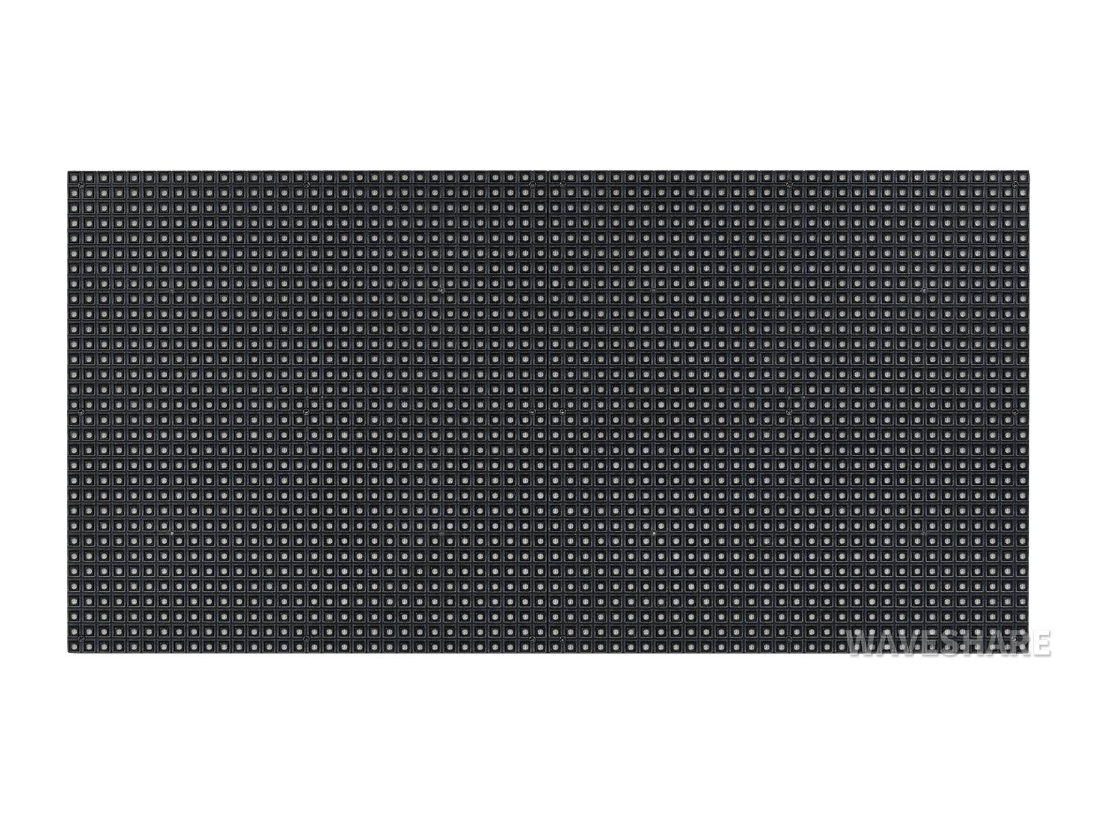 WaveShare RGB Full-Color LED Matrix Panel 64x32 Pixels 4mm Pitch Adjustable Brightness-2