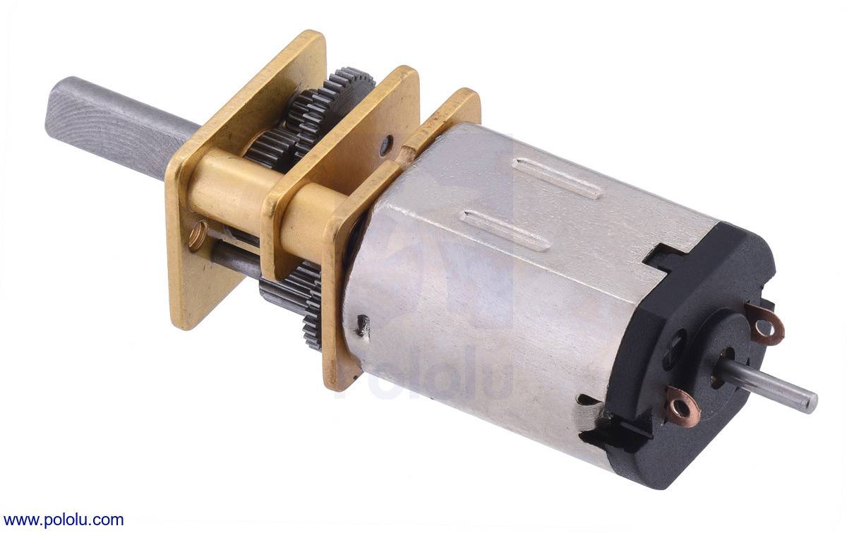 Pololu 15:1 Micro Metal Gearmotor HPCB 6V with Extended Motor Shaft 4787-1