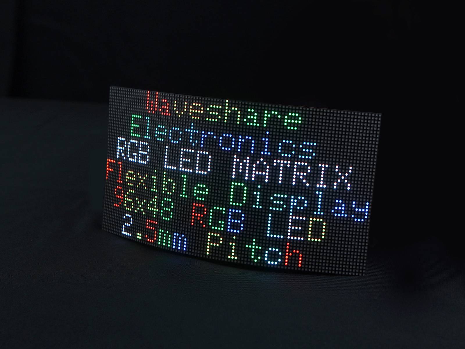 WaveShare Flexible RGB Full-Color LED Matrix Panel 2.5mm Pitch 96x48 Pixels-0