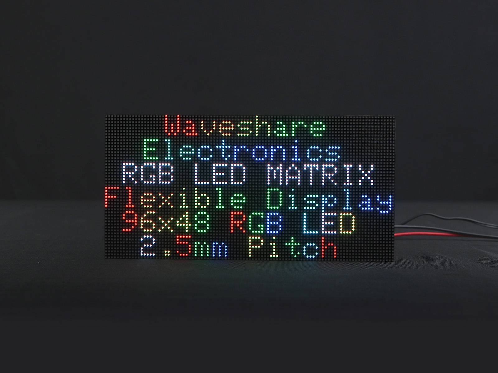 WaveShare Flexible RGB Full-Color LED Matrix Panel 2.5mm Pitch 96x48 Pixels-2