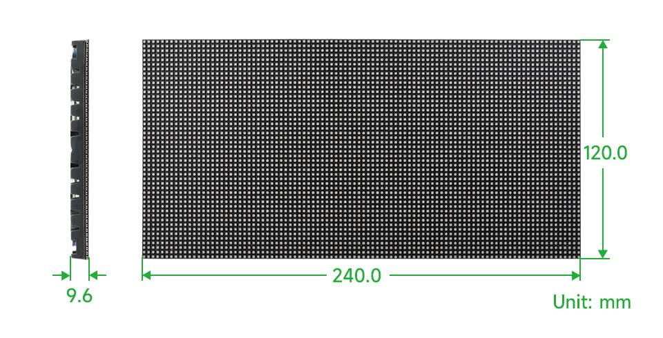 WaveShare Flexible RGB Full-Color LED Matrix Panel 2.5mm Pitch 96x48 Pixels-4