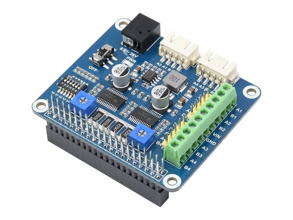 WaveShare HRB8825 Stepper Motor HAT for Raspberry Pi Drives Two Motors up to 1/32 Microstepping