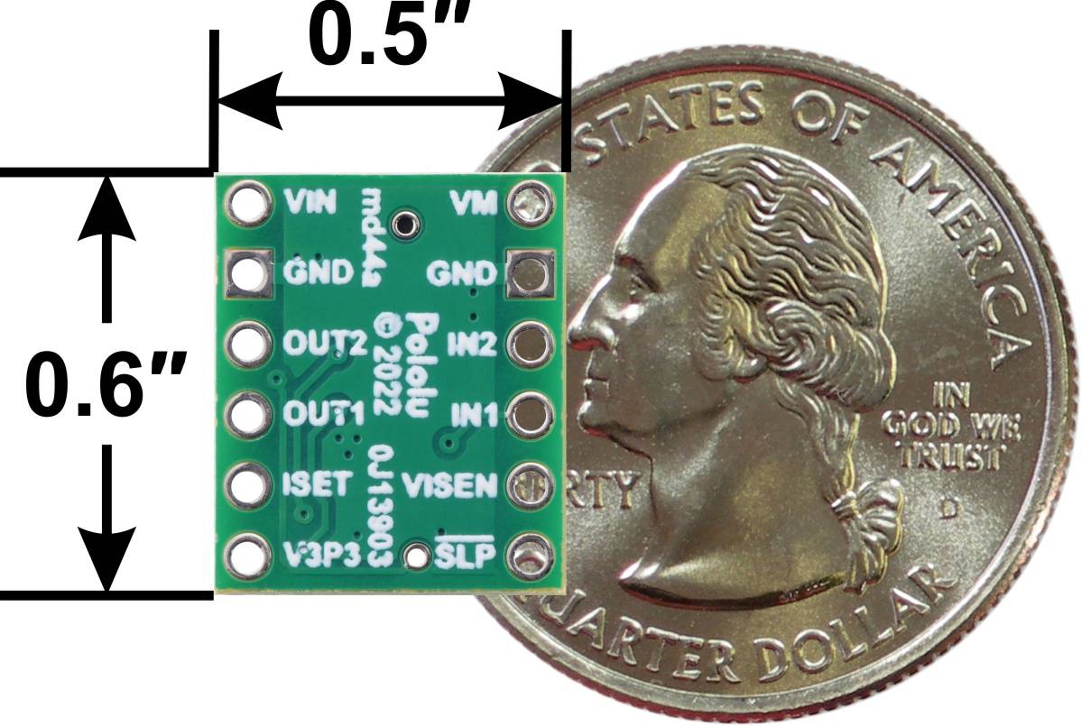 Pololu MP6550 Single Brushed DC Motor Driver Carrier-2