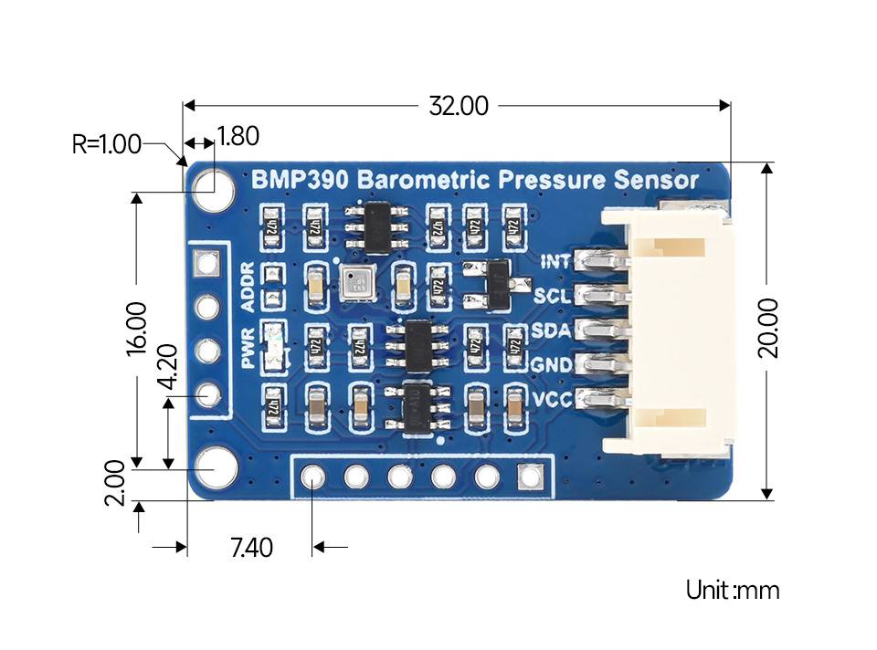 WaveShare BMP390 High Precision Barometric Pressure Sensor Altitude Temperature-4