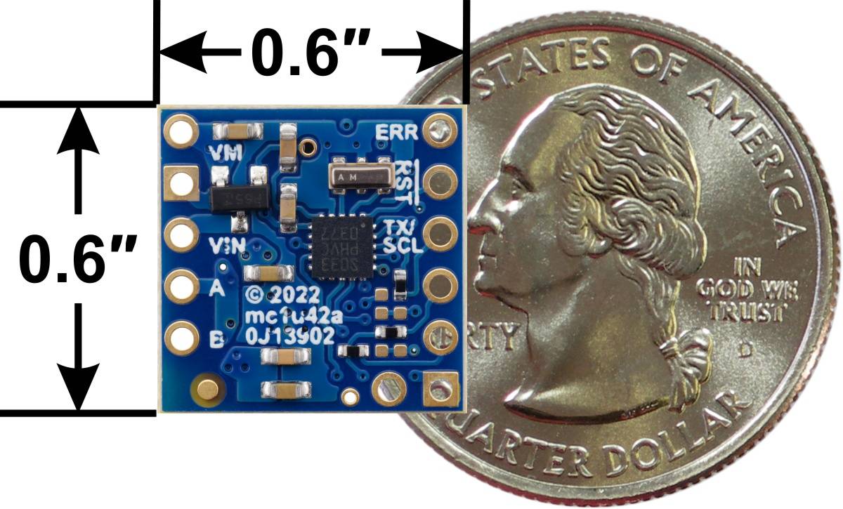 Pololu Motoron M1U256 Single Serial Motor Controller (Header Pins Soldered)-2