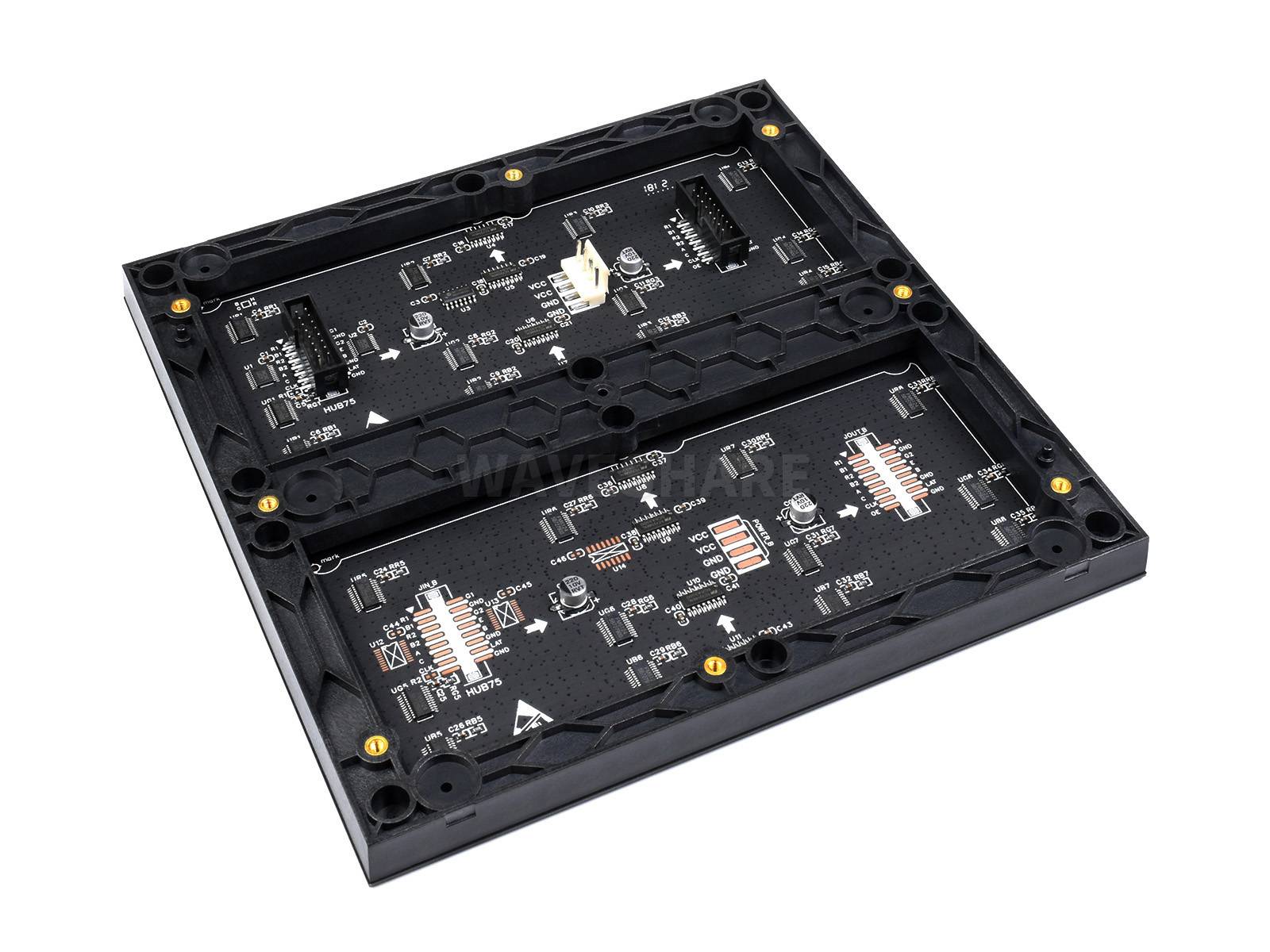 WaveShare RGB Full-Color LED Matrix Panel 64x64 Pixels 3mm Pitch Adjustable Brightness-3