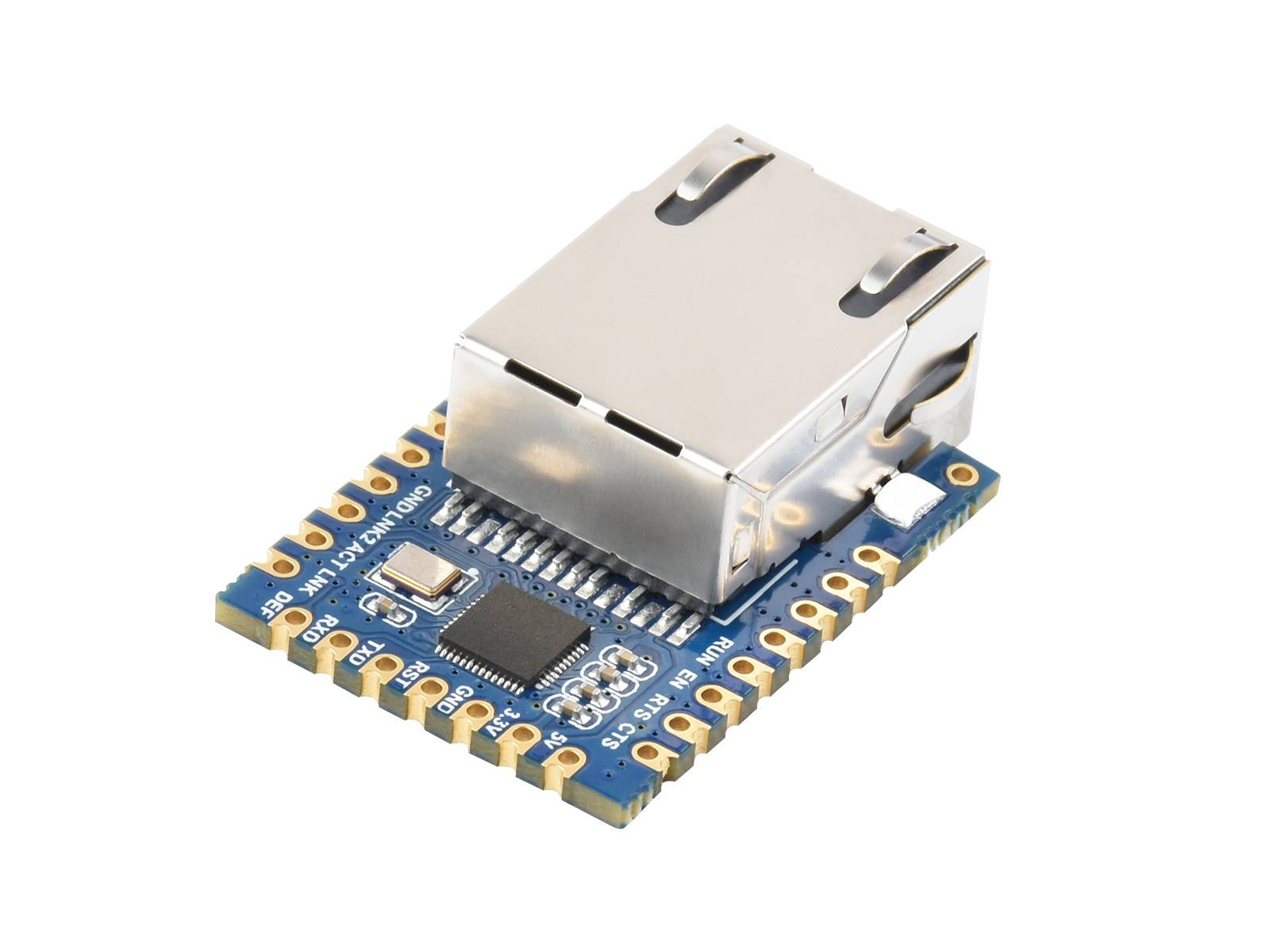 WaveShare TTL UART to Ethernet Mini Module Castellated Holes With Immersion Gold Design Highly-0