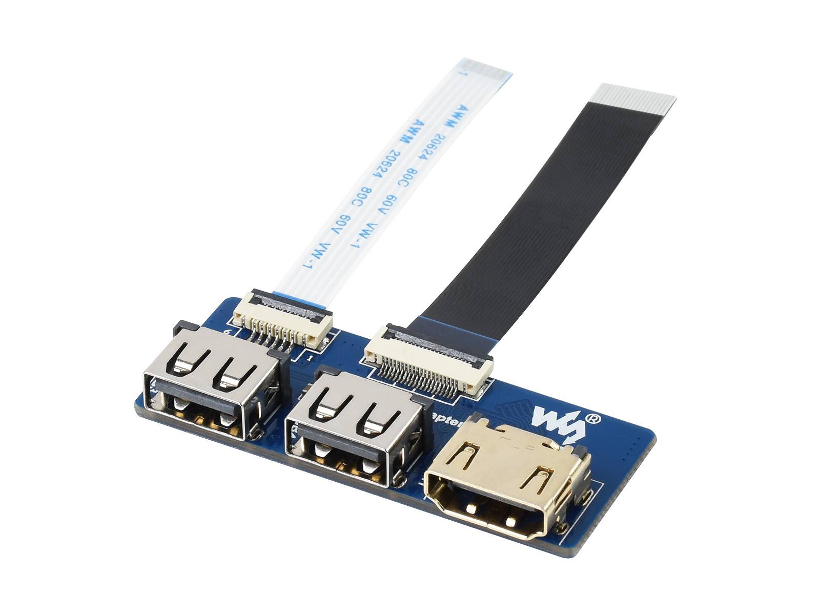 WaveShare CM4-IO-BASE-B + USB HDMI Adapter for Raspberry Pi Compute Module 4-1