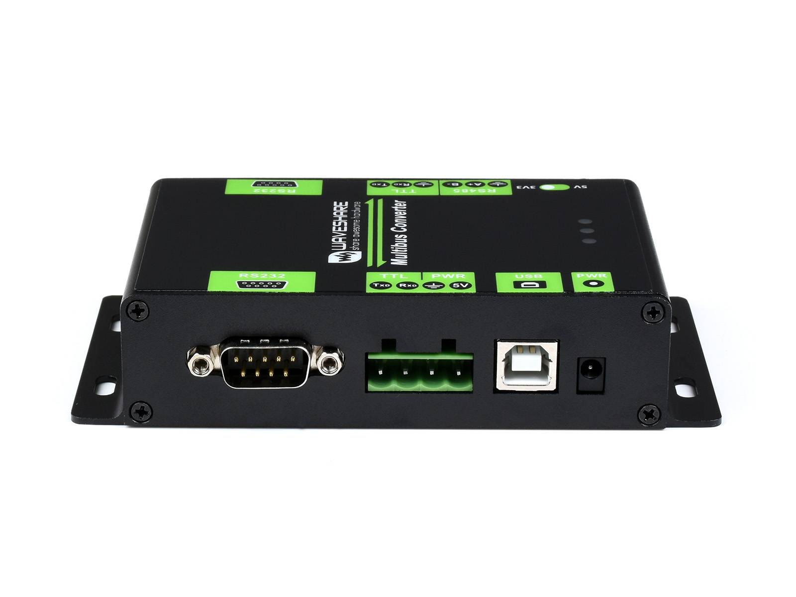 WaveShare Industrial Isolated Multi-Bus Converter USB RS232 RS485 TTL Communication-3