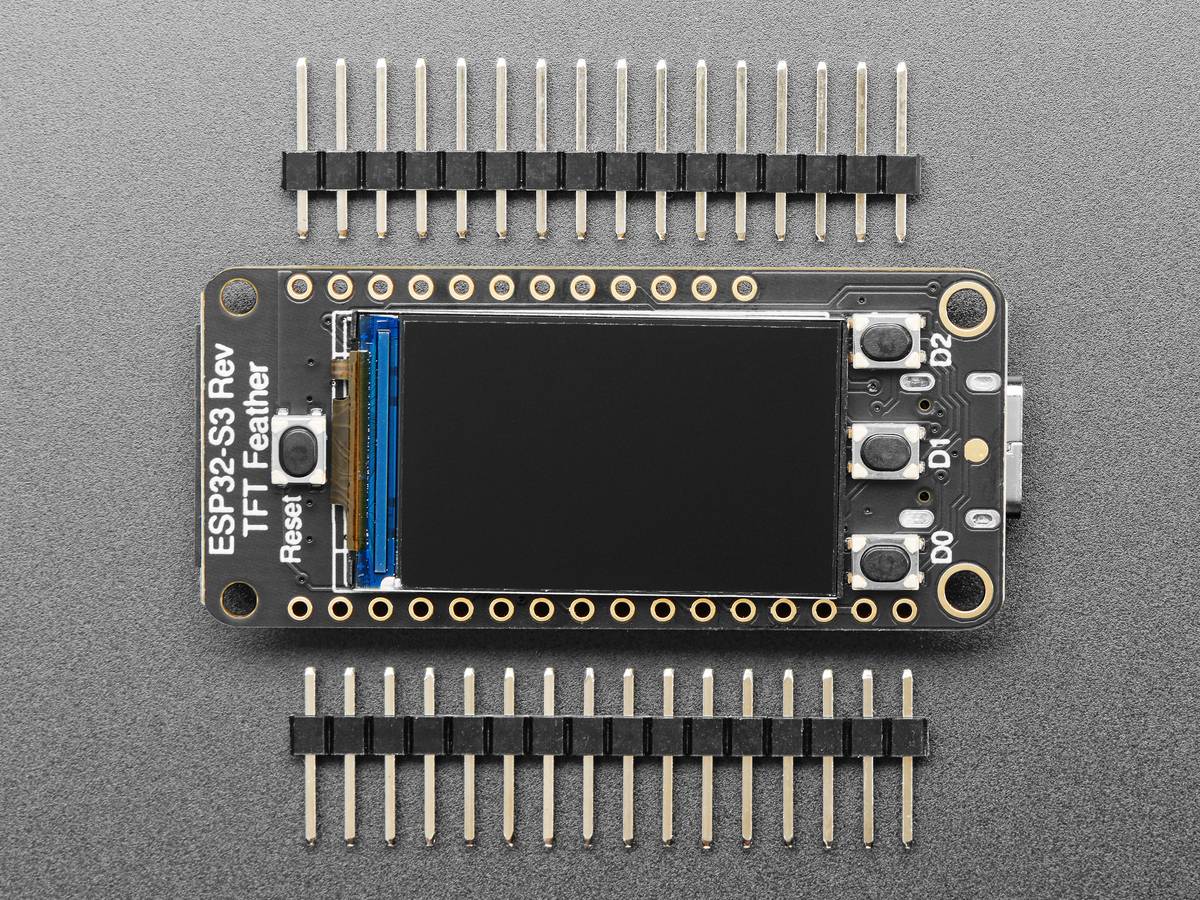 Adafruit ESP32-S3 Reverse TFT Feather 4MB Flash 2MB PSRAM STEMMA QT-2