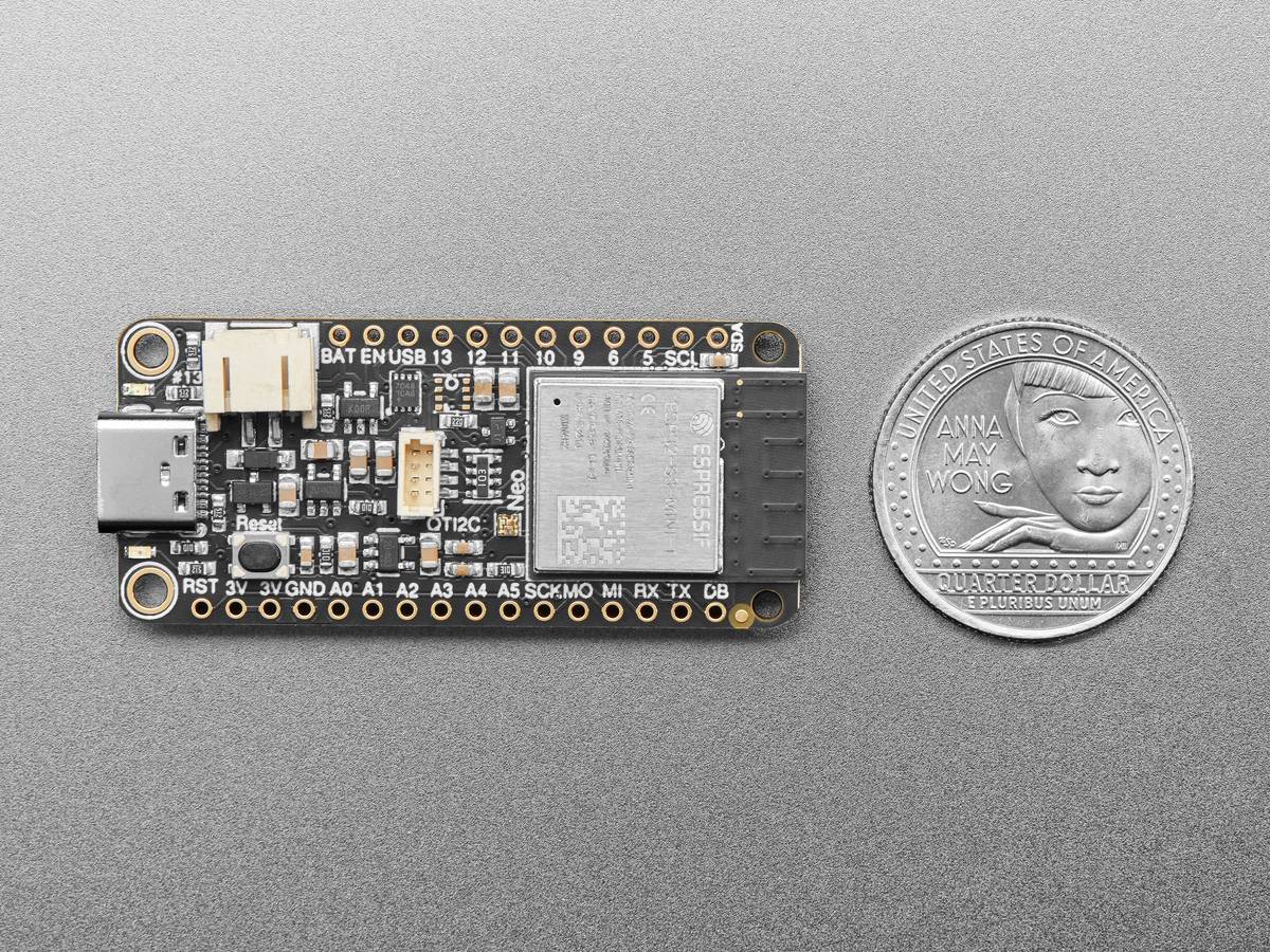 Adafruit ESP32-S3 Reverse TFT Feather 4MB Flash 2MB PSRAM STEMMA QT-4
