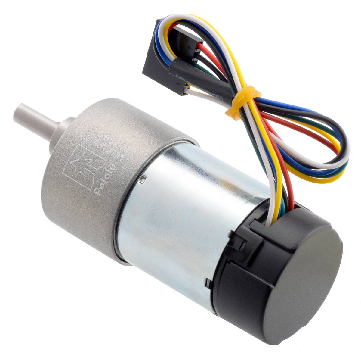 Pololu 70:1 Metal Gearmotor 37Dx70L mm 24V with 64 CPR Encoder (Helical Pinion)-2