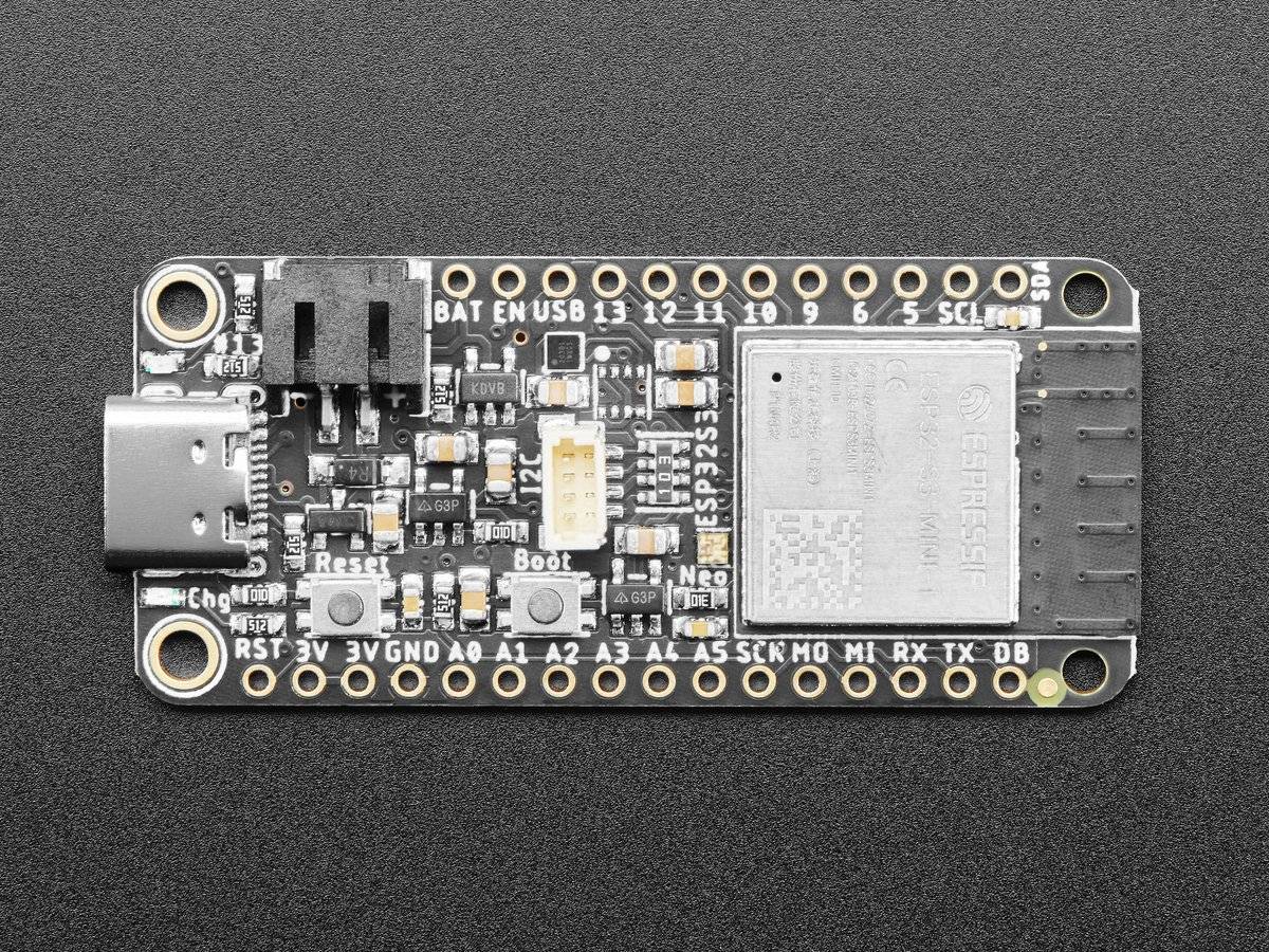 Adafruit ESP32-S3 Feather with 4MB Flash 2MB PSRAM STEMMA QT Qwiic 5477-4