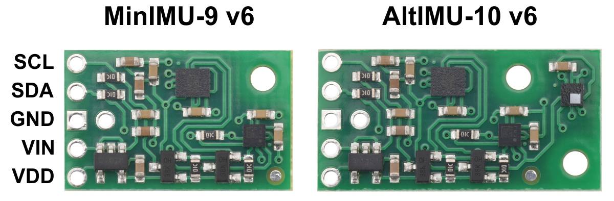 Pololu AltIMU-10 v6 Gyro Accelerometer Compass and Altimeter (LSM6DSO, LIS3MDL, and LPS22DF Carrier)-0