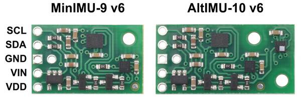Pololu AltIMU-10 v6 Gyro Accelerometer Compass and Altimeter (LSM6DSO, LIS3MDL, and LPS22DF Carrier)