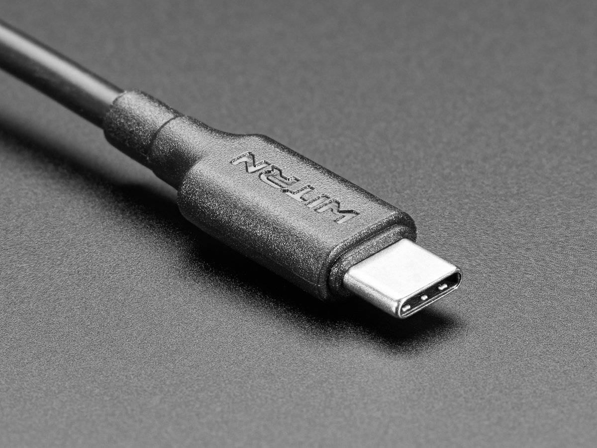 Adafruit USB Type C 3.1 PD to 5.5mm Barrel Jack Cable - 12V 5A Output-3