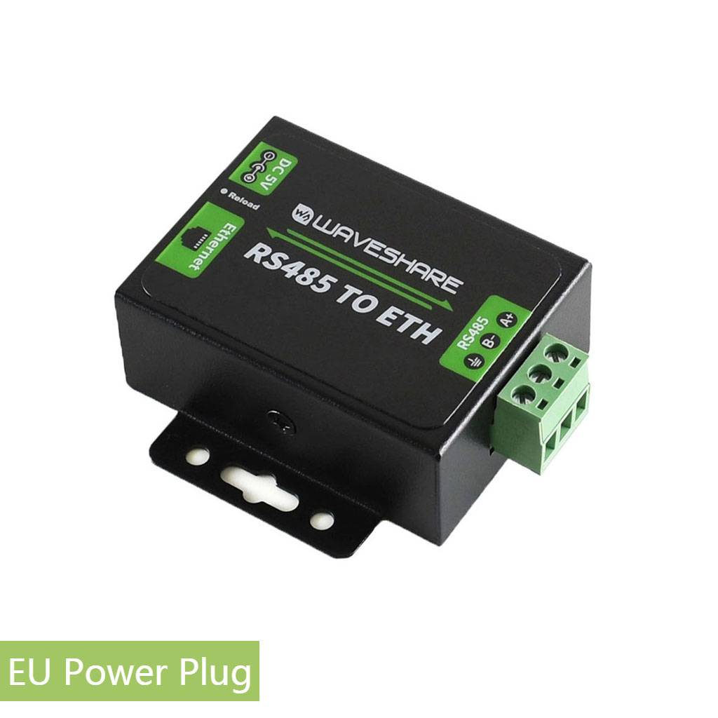 WaveShare RS485 to Ethernet Converter with EU Power Adapter 16529-0