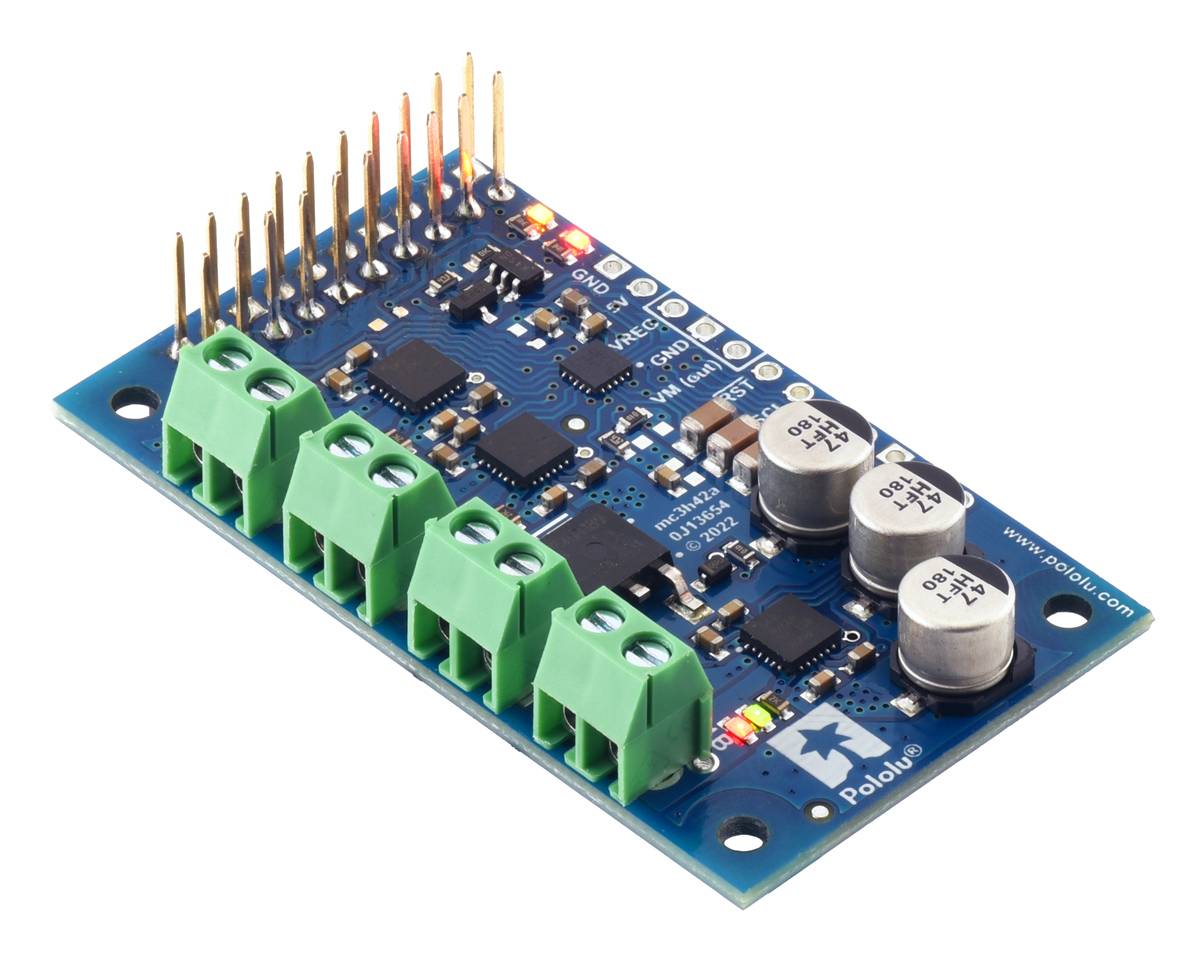 Pololu Motoron M3H256 Triple Motor Controller with Connectors for Raspberry Pi-1
