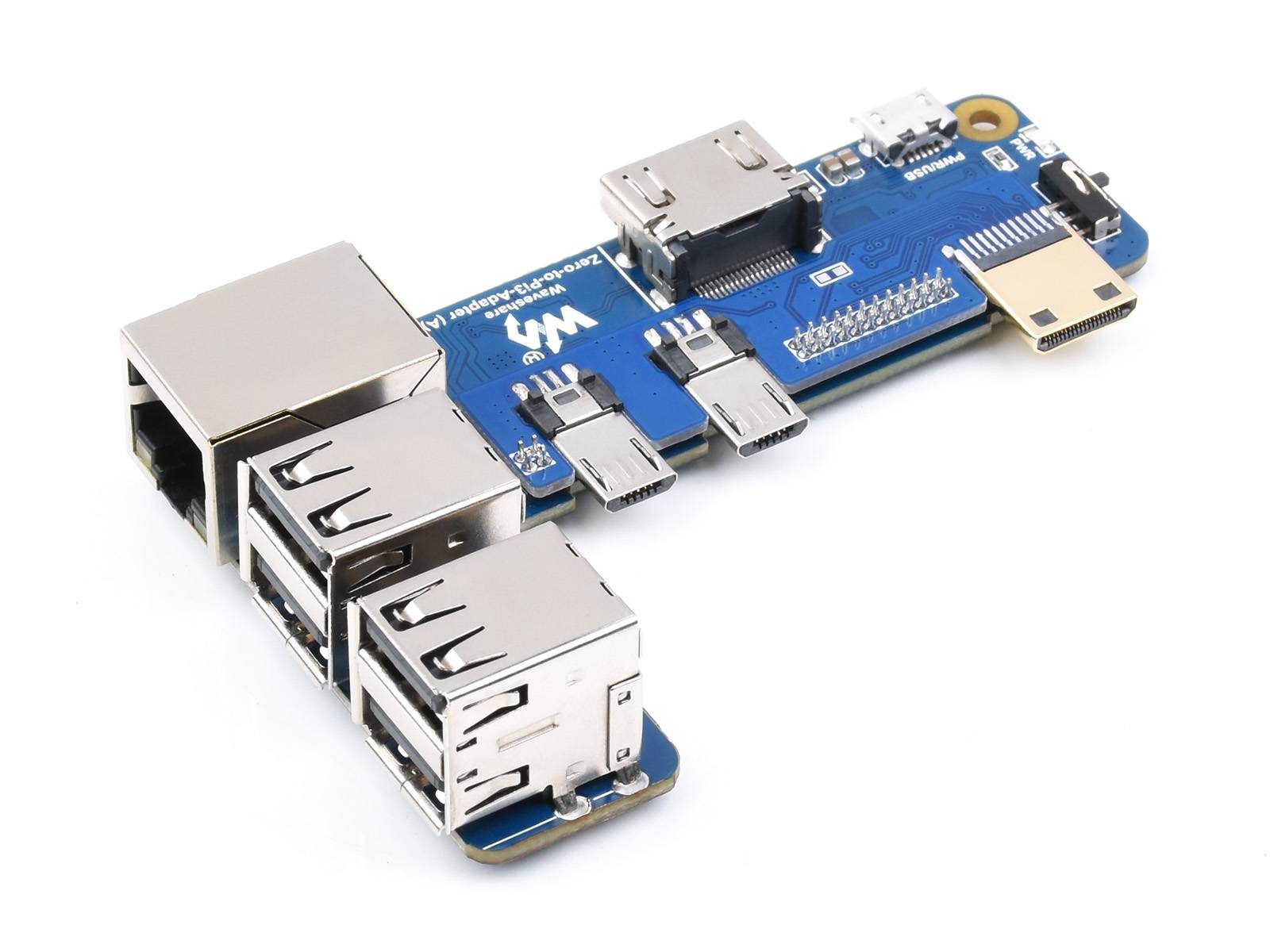 WaveShare Raspberry Pi Zero to 3B Adapter Alternative Solution for Raspberry Pi 3 Model B/B+-1