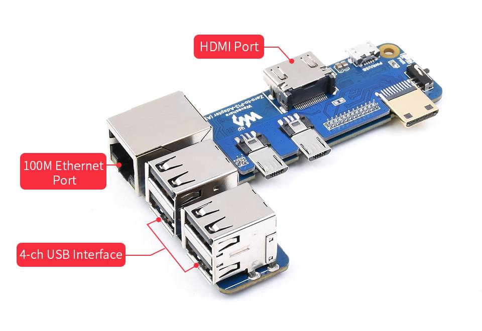 WaveShare Raspberry Pi Zero to 3B Adapter Alternative Solution for Raspberry Pi 3 Model B/B+-4