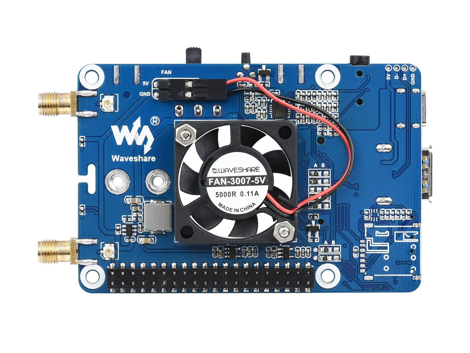 WaveShare SIM7600G-H M.2 4G HAT for Raspberry Pi LTE CAT4 High Speed 4G/3G/2G GNSS Global Band-3