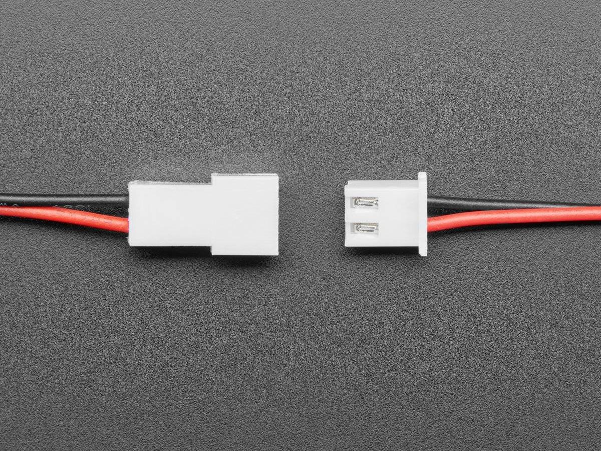 Adafruit 2.5mm Pitch 2-pin Cable Matching Pair - JST XH compatible-1