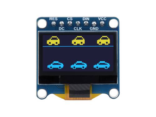 WaveShare 0.96inch OLED Display Module Yellow/Blue 128x64 SPI I2C