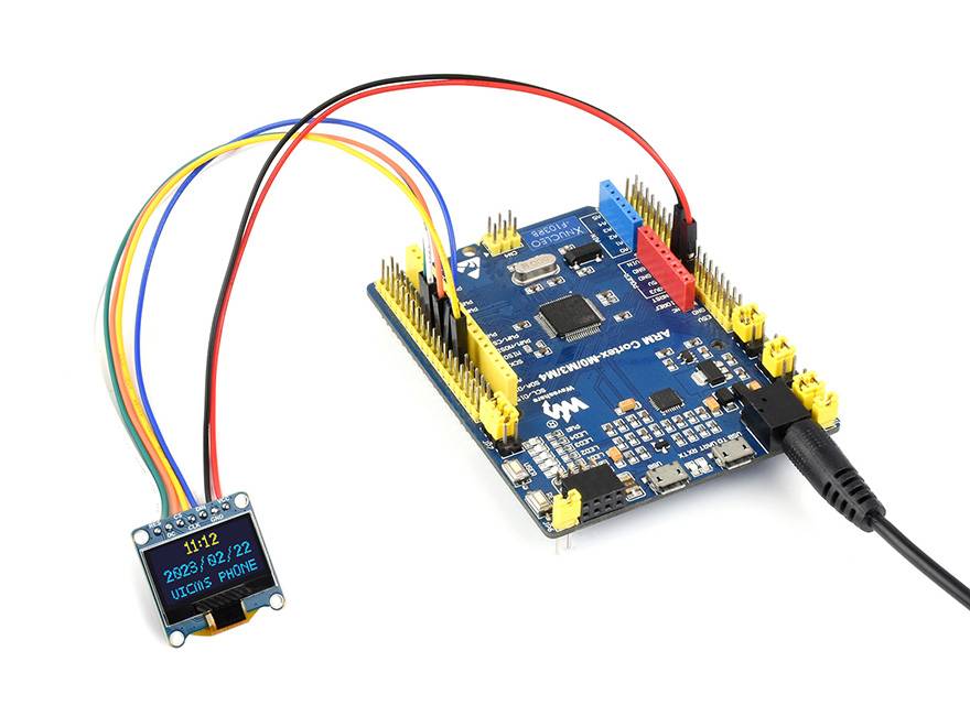 WaveShare 0.96inch OLED Display Module Yellow/Blue 128x64 SPI I2C-3