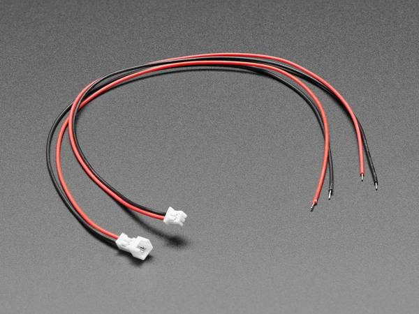Adafruit 1.25mm Pitch 2-pin Cable Matching Pair - 40cm long