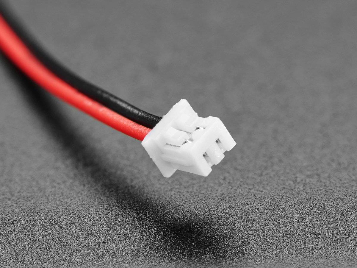 Adafruit 1.25mm Pitch 2-pin Cable Matching Pair - 40cm long-1