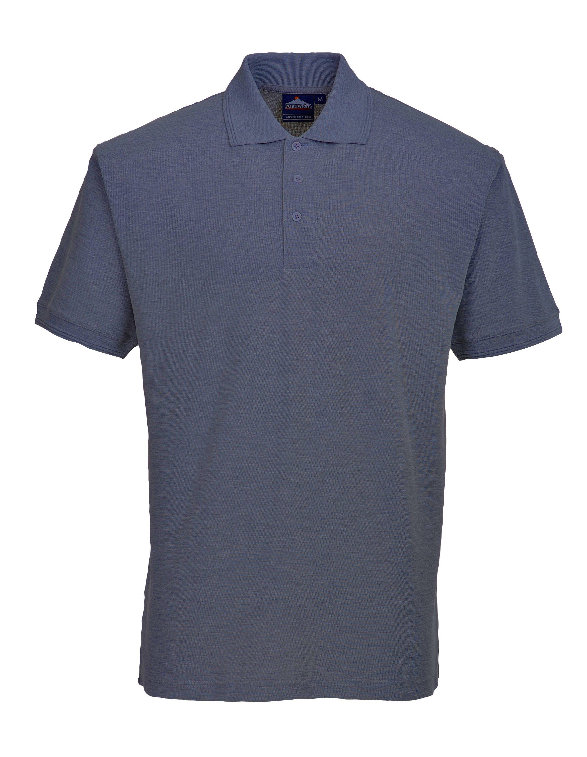 Portwest Herren Naples Polo-Shirt Farbe: Grau Gr. M