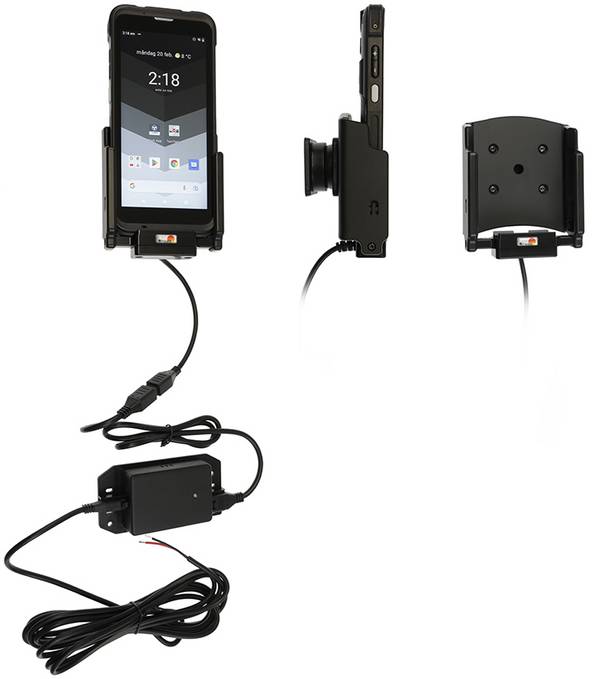 Brodit 713343, Tragbarer Rechner, Handy/Smartphone, Aktive Halterung, Auto/Innenbereich, Schwarz