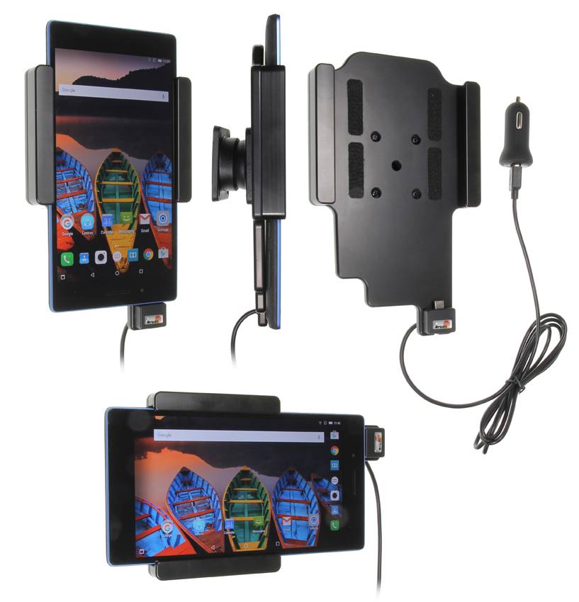 Tablet-Ladehalterung + Netzadapter für Kfz - 2.1 A (Micro-USB Typ B)-0