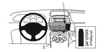 ProClip Fahrzeughalter 853593 - Winkelbefestigung - Fiat Punto 04-07-0