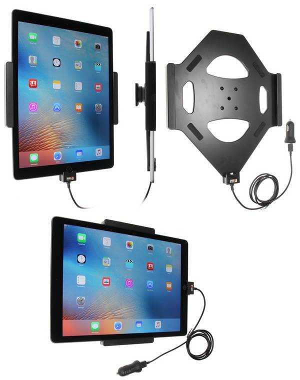 Brodit Active holder with cig-plug - Fahrzeughalterung/Ladegerät für Tablet - fü