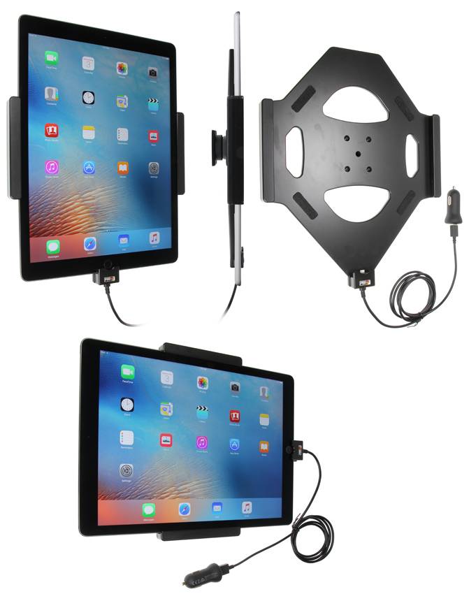 Brodit Active holder with cig-plug - Fahrzeughalterung/Ladegerät für Tablet - fü-0