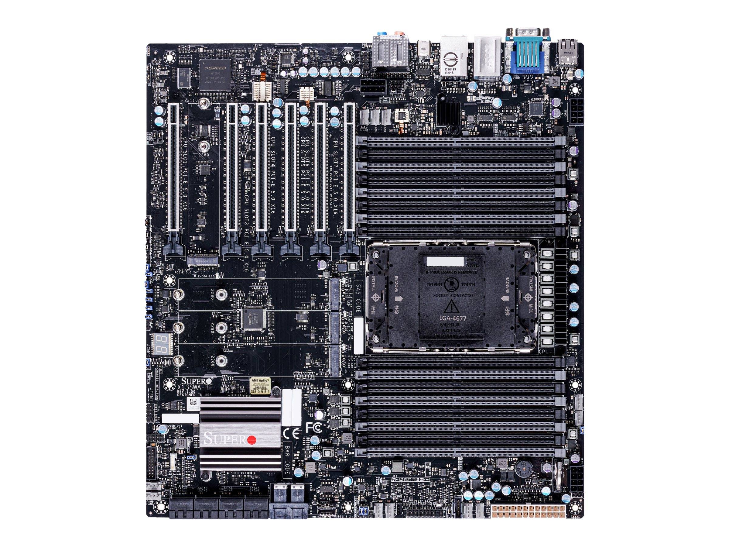 SUPERMICRO X13SWA-TF - Motherboard - E-ATX - LGA4677 Socket-E-0